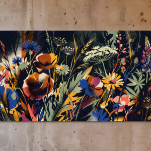 Wildflowers at night